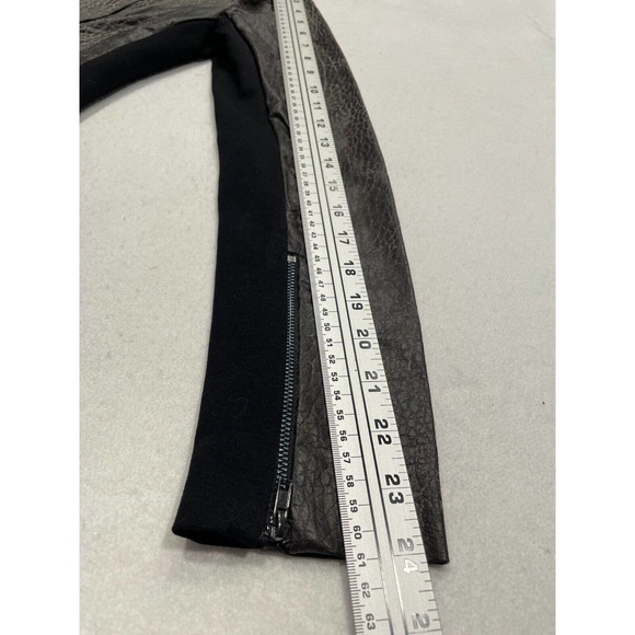 Robbi & Nikki Size S Women's Asymmetrical Zip Jacket Distressed Faux Leather - Picture 8 of 8